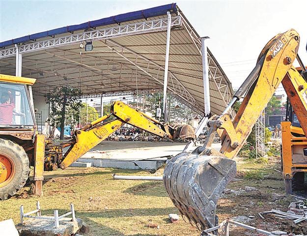 Krishna Paradise and school collapsed in government land