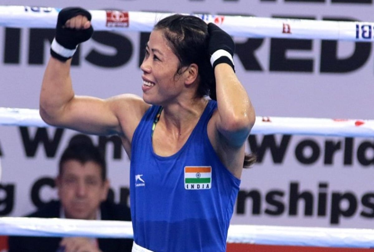 Boxer Mary Kom arrives in Sonipat of Haryana