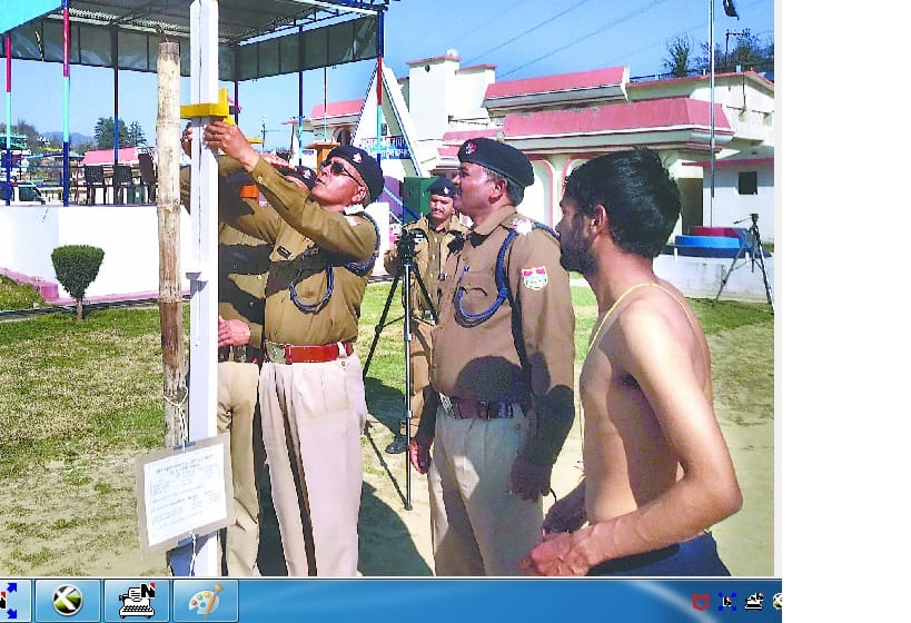 Physical examination of three candidates on the second day
