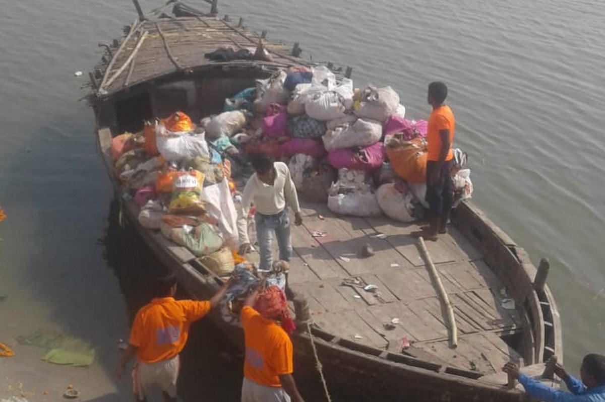 Varanasi ganga ghat condition after dev deepawali
