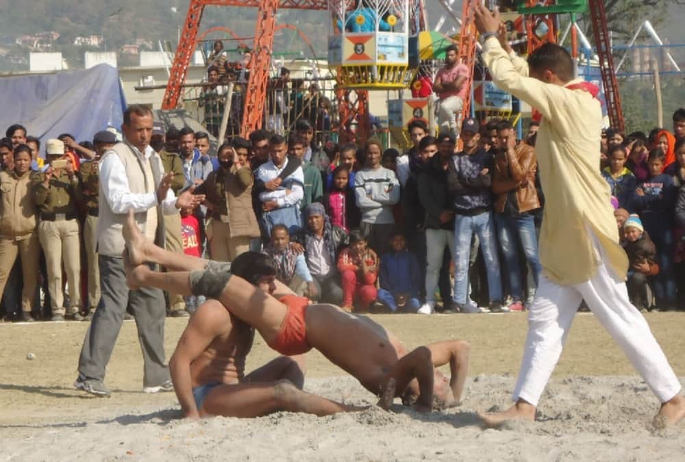 Wrestling Competition for women and Man Dangal in srinagar uttarakhand