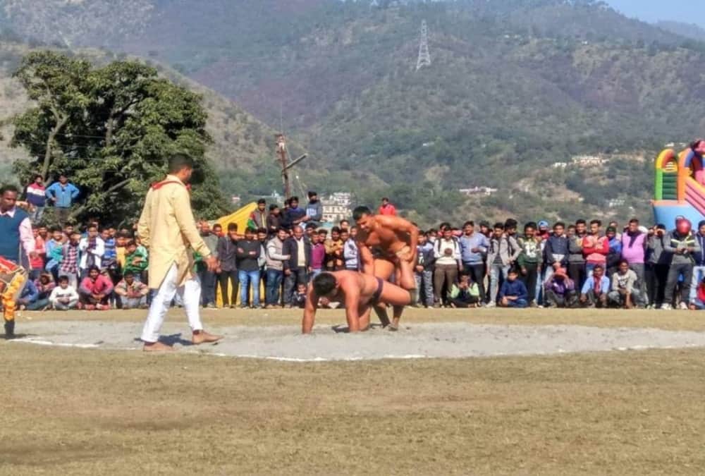 Wrestling Competition for women and Man Dangal in srinagar uttarakhand