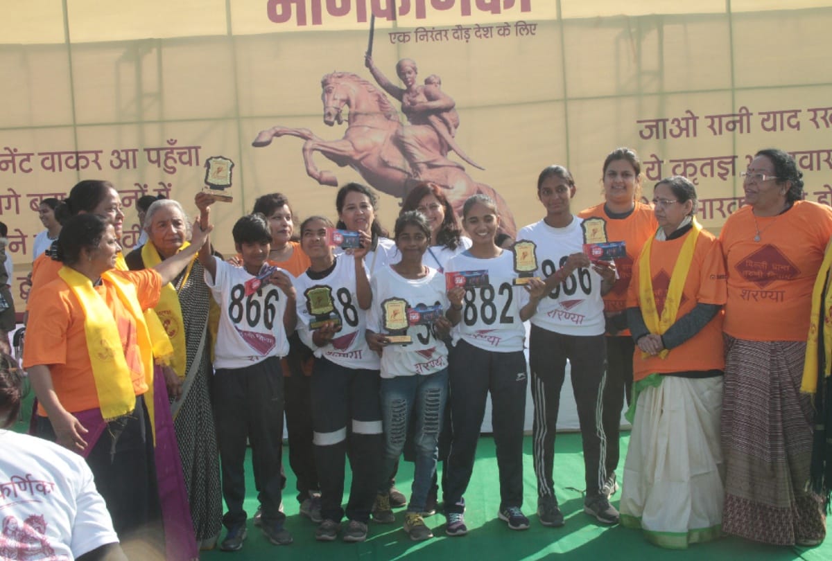 Organizing Manikarnika marathon on Rani Lakshmibai birth anniversary in delhi