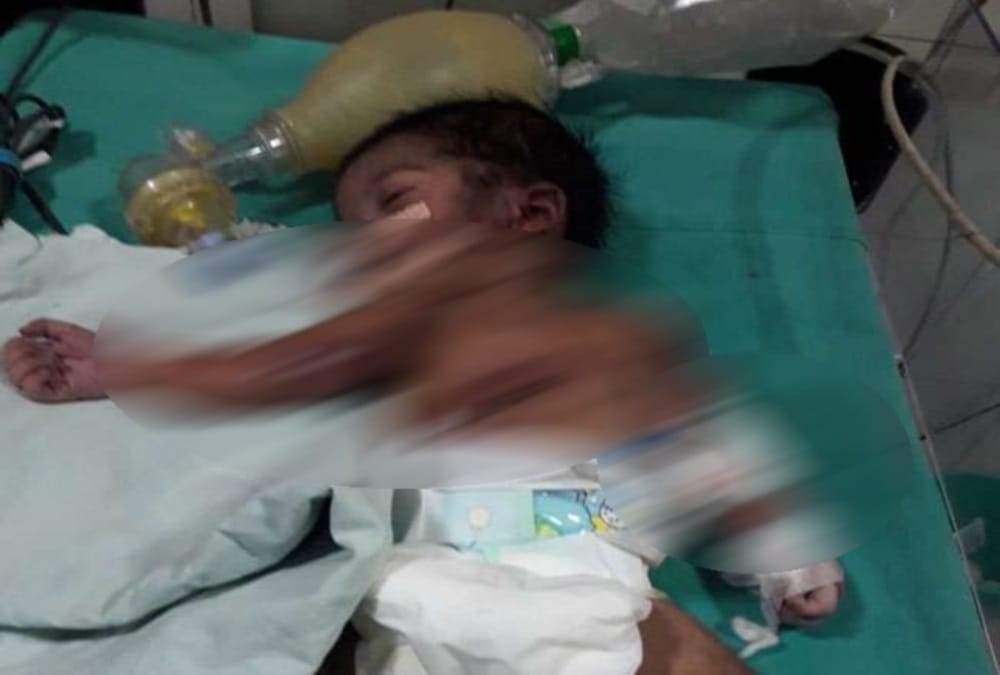 Newborn found near River in bad condition dehradun