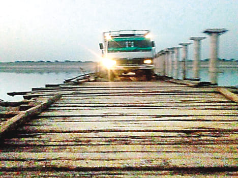 Portion bridge built in Agesi Ghat