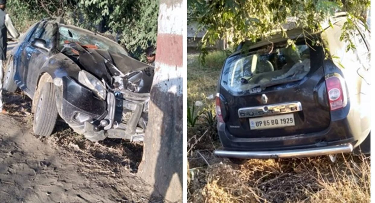 car accident in sonbhadra one killed from varanasi