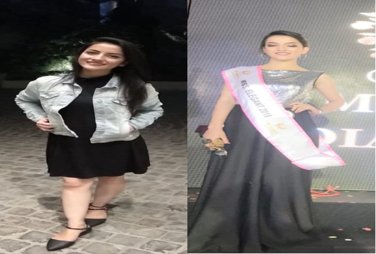 Anjani of himachal won the title of Global Miss India Elegant