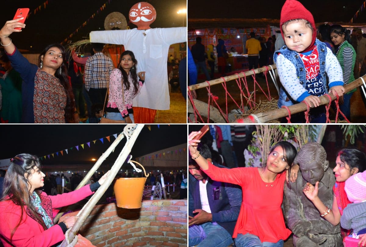 atal gaon attracts people in lucknow mahotsav