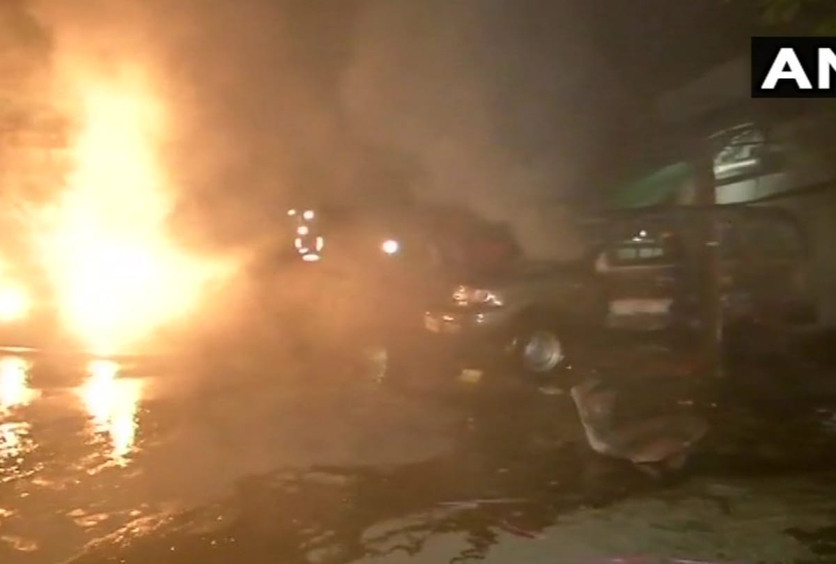 Gas tank of vehicle exploded near Reti stand in Udaipur