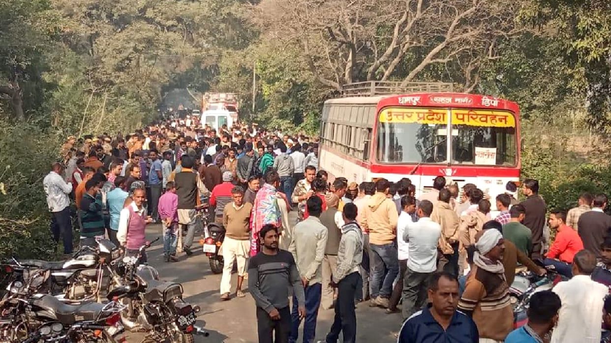Three brothers killed by crushing bus