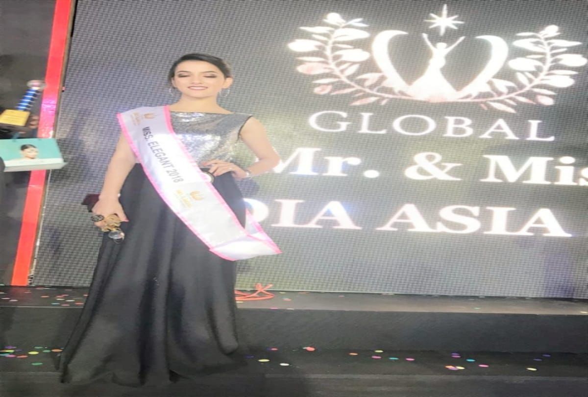 Anjani of himachal won the title of Global Miss India Elegant