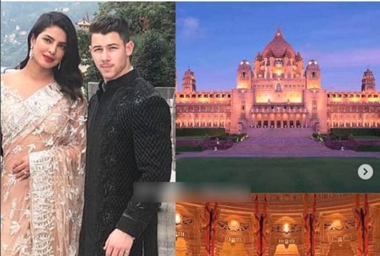 priyanka chopra mumbai house lit up and Umaid Bhawan Palace is also decorated