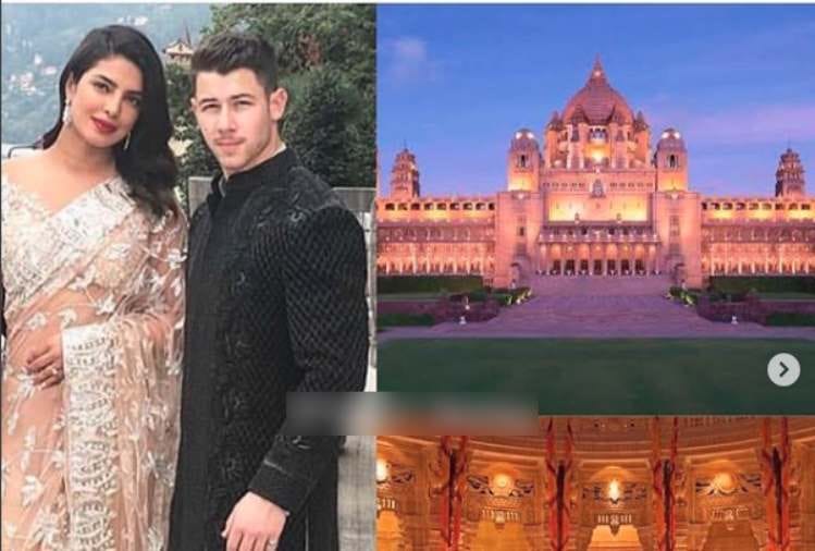 priyanka chopra mumbai house lit up and Umaid Bhawan Palace is also decorated