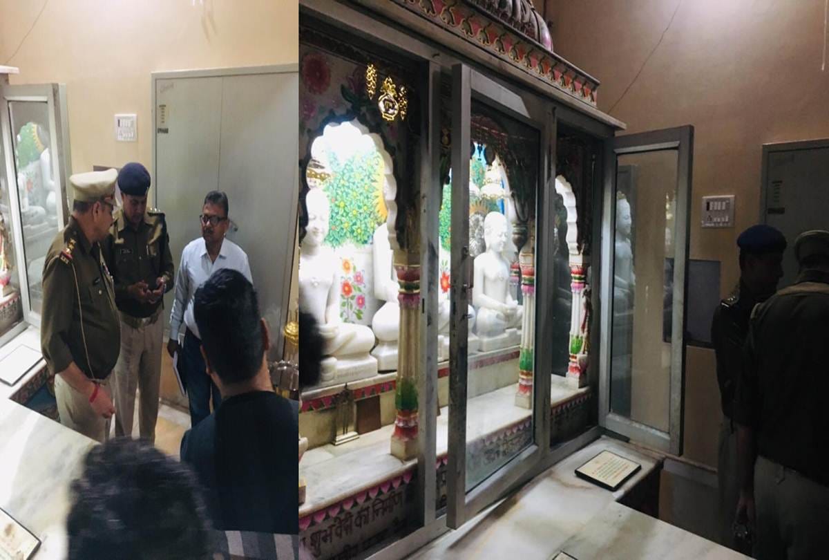 Thieves stolen statue and jewelry in Jain temple, Greater Noida