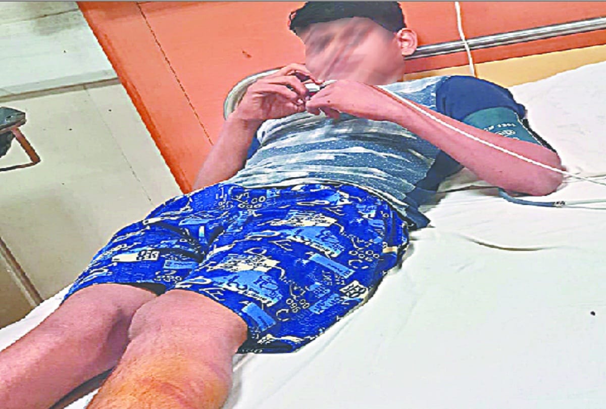 teacher beaten student on cough in classroom in greater noida