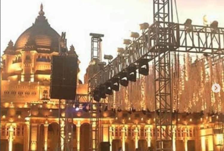 priyanka chopra mumbai house lit up and Umaid Bhawan Palace is also decorated