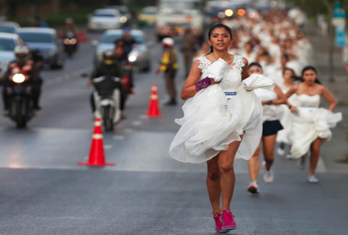 Strange Running Of The Brides Funny Race Weird And Amazing Brides News