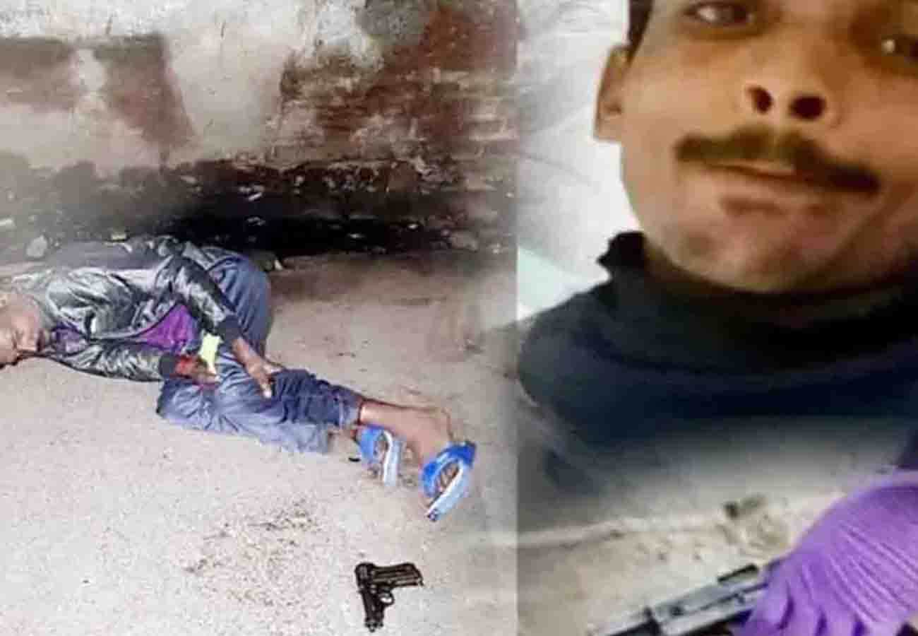 Half Encounter By Police in kanpur