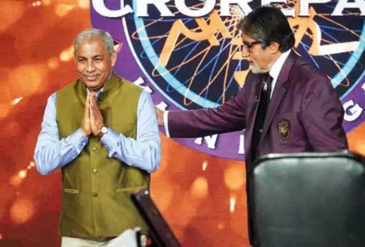 kapil sharma and ravi kalra on the set of amitabh bachchan show kaun banega crorepati