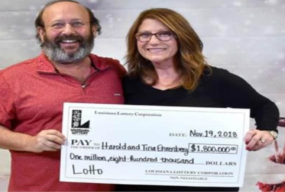 American Couple found lottery during cleaning of house