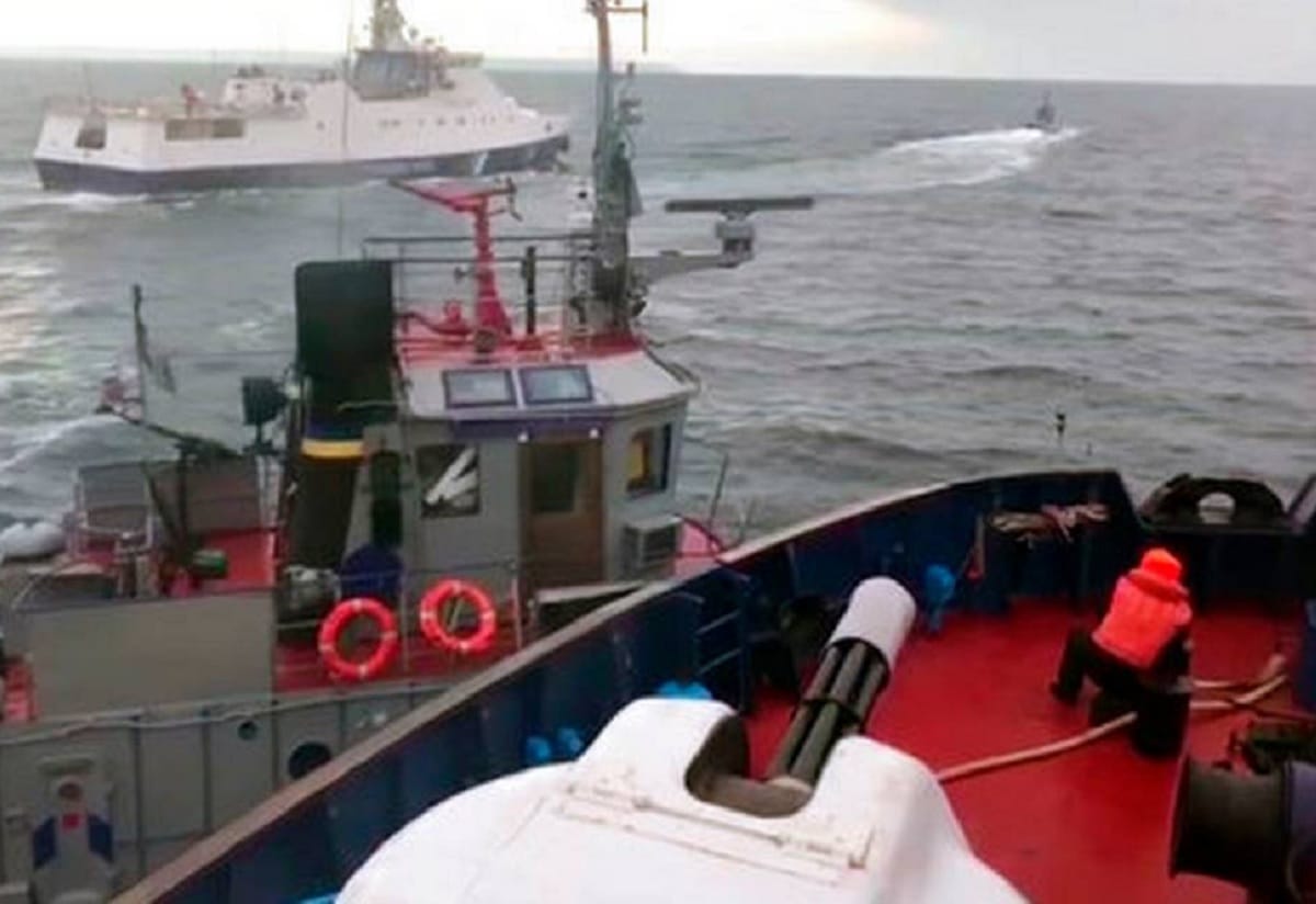 Disputed island between Russia and Ukraine