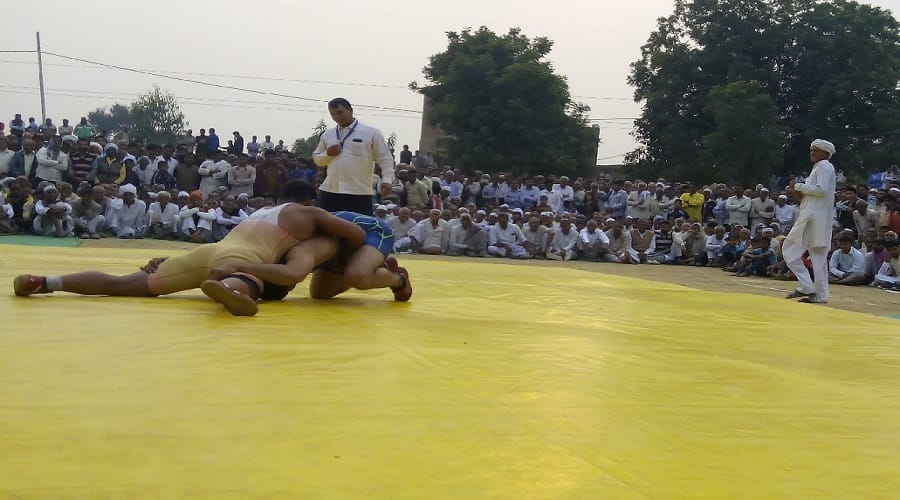 Baghpat sports, organizing wrestling in UP, Subhash of Haryana won kushti match