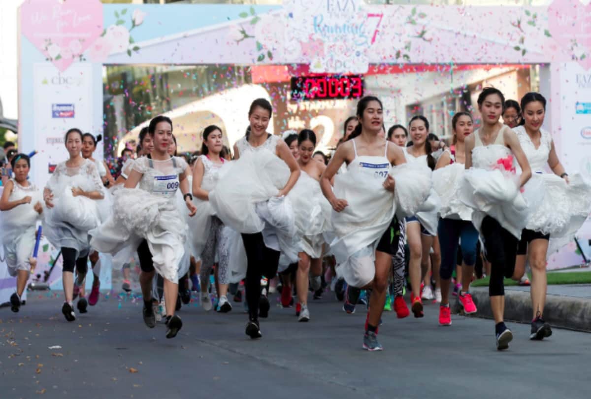 Strange Running Of The Brides Funny Race Weird And Amazing Brides News
