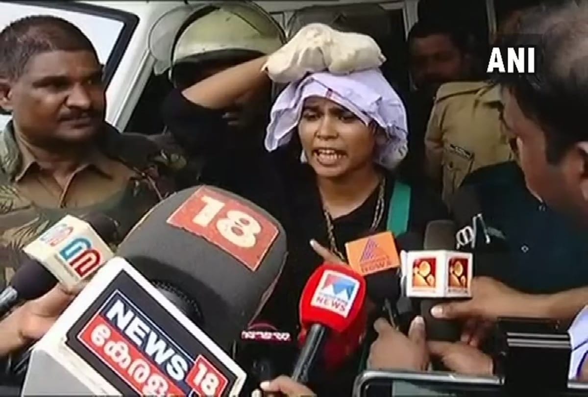 Woman activist Rehana Fathima has been arrested by Pathanamthitta Police