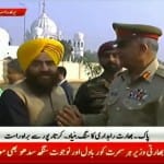 Khalistani Gopal Chawla seen with Pakistan Army Chief Bajwa during Kartarpura Corridor inauguration