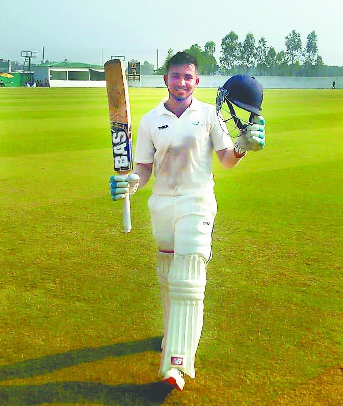 cricketer from kashipur hit triple hundred