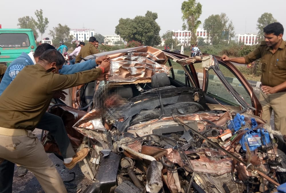 one died in an accident in bkt lucknow.
