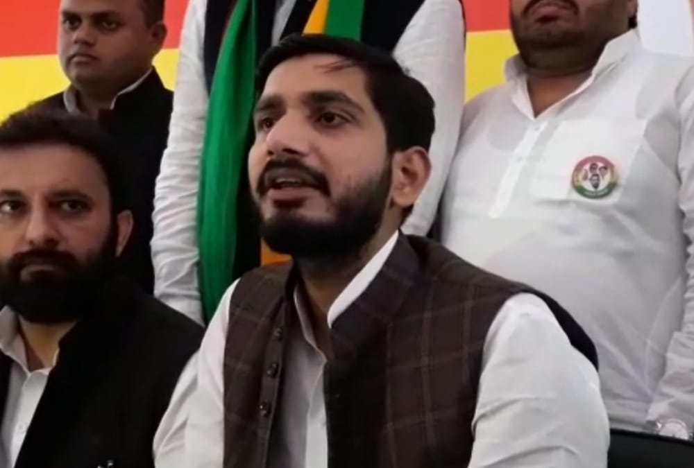 Aditya yadav press conference in lucknow.