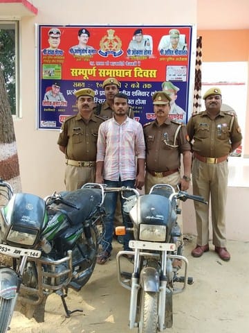 Arrested with two stolen motorcycles