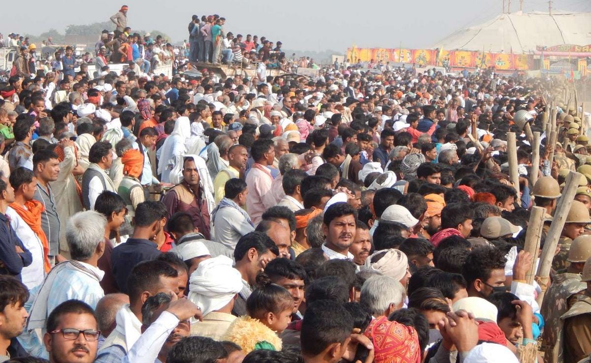 Horse riding competition in dadri fair at ballia