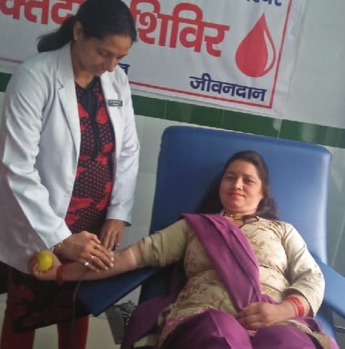 Blockbank gives blood donation to patient