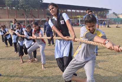 Gayatri Public School becomes champion in all competition In gymnastics