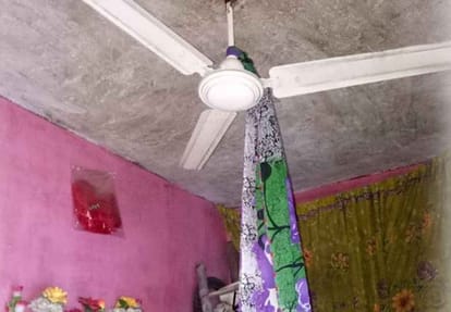 Frightening scene in room where two dead bodies lying