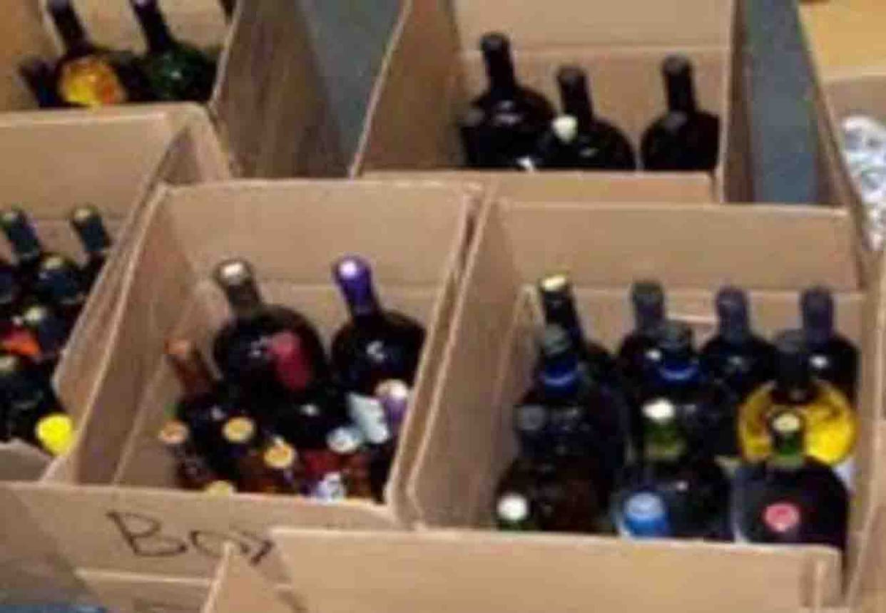 Young man arrested with Twenty two million  illegal liquor bottles