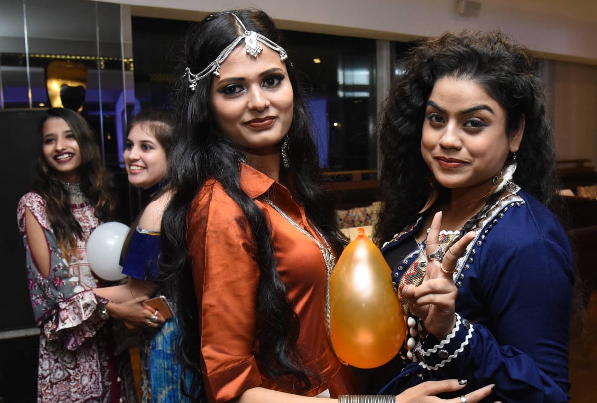 freshers party of asma hussain institute in lucknow