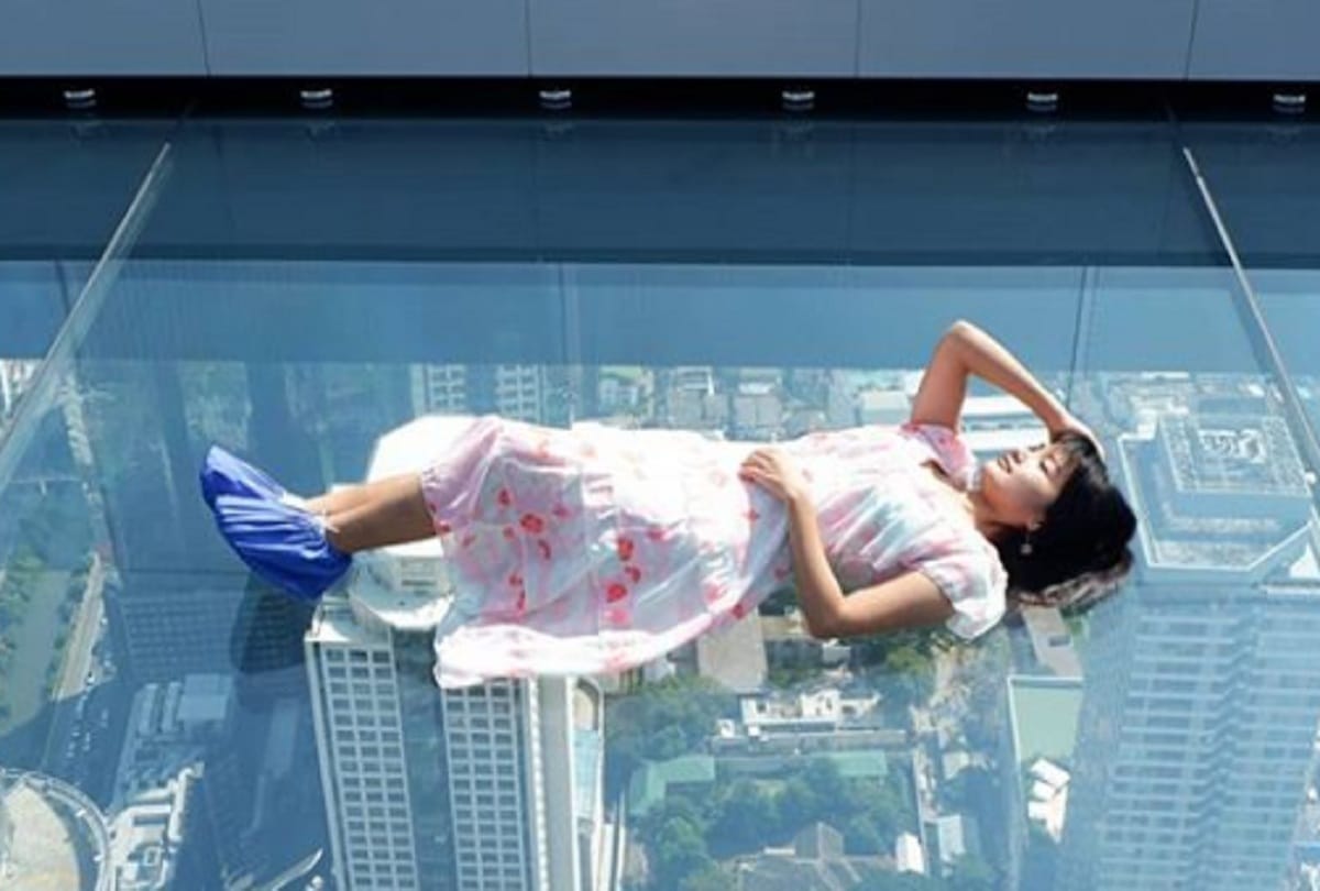 Strange Highest Glass Skywalk Weird Images Amazing King Power Mahanakhon Tower Bangkok