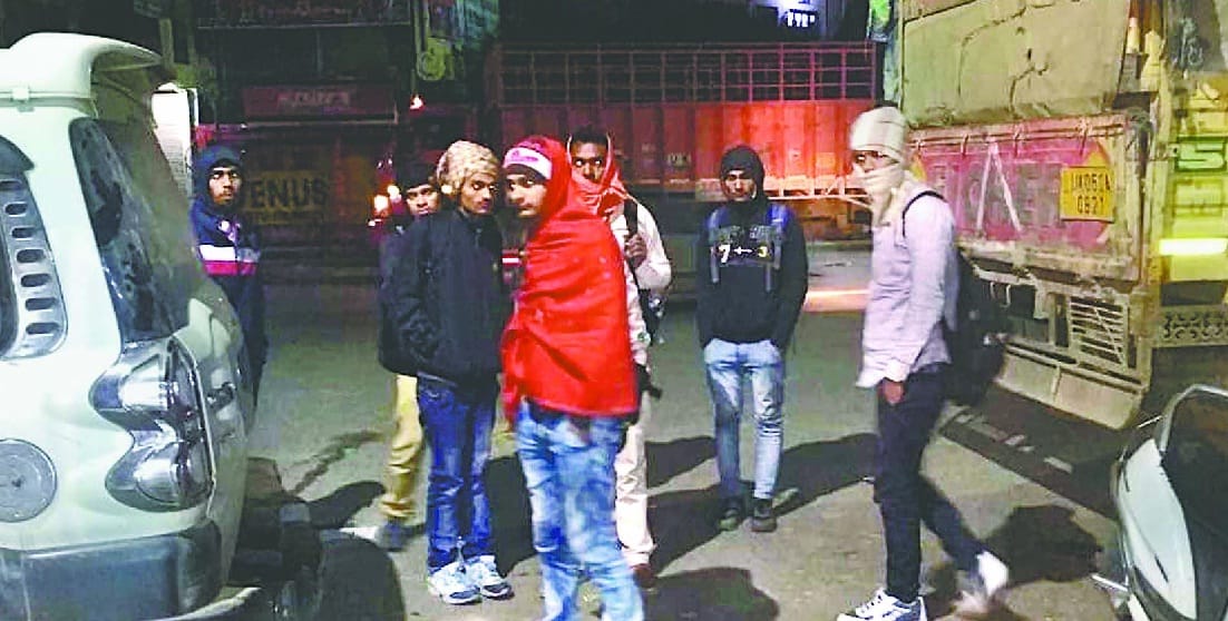 boys could'nt get food, accommodation as well as vehicle