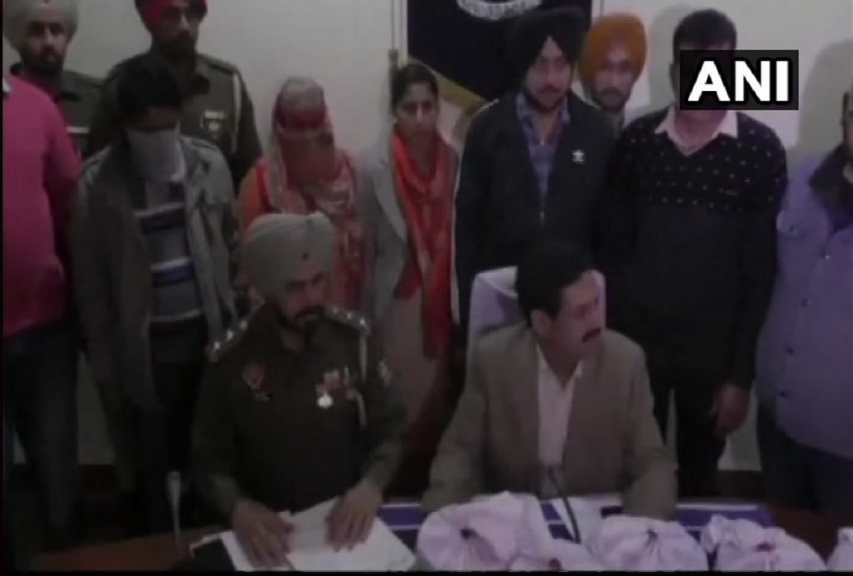 Punjab STF arrested couple from Ludhiana and seized 10 kg heroin from them