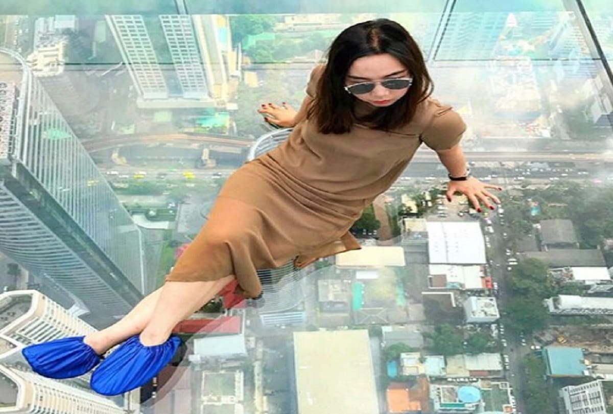 Strange Highest Glass Skywalk Weird Images Amazing King Power Mahanakhon Tower Bangkok