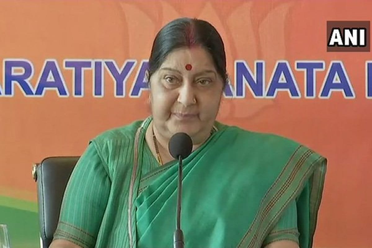 Sushma Swaraj says Kartarpur Corridor opening does not mean a dialogue will start with Pakistan