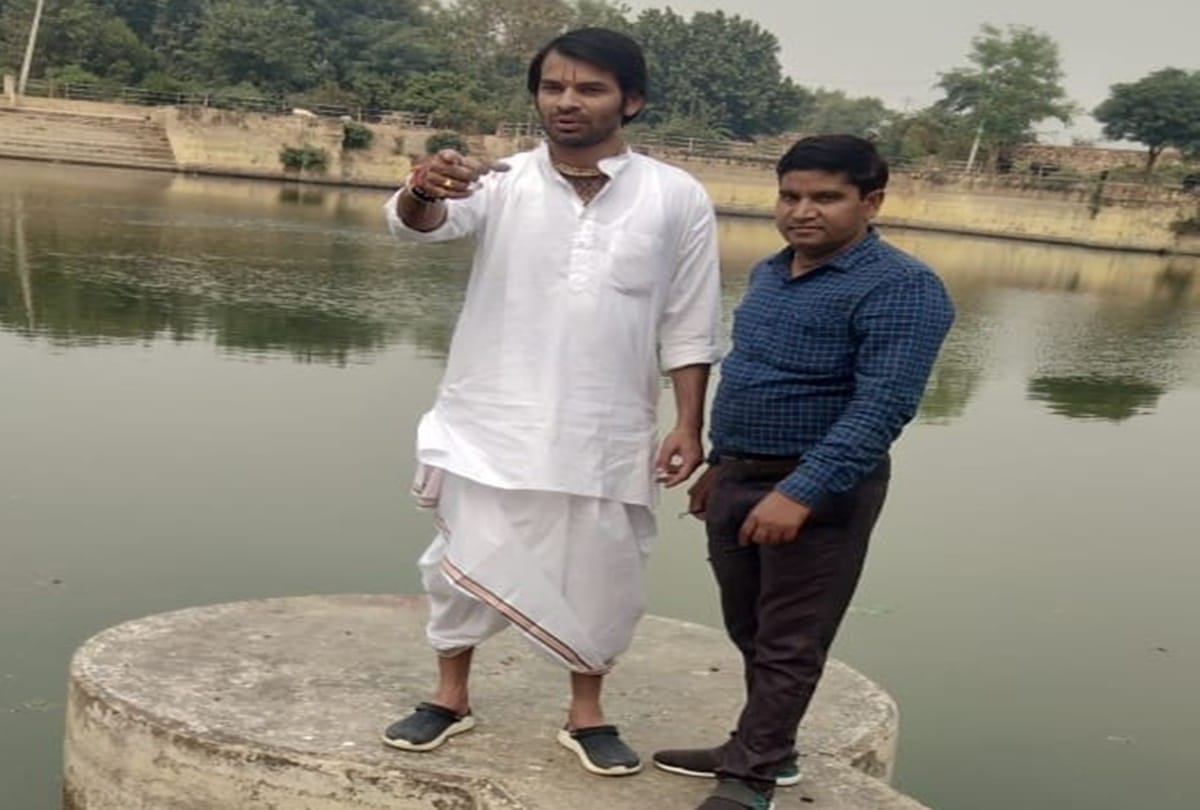 tej pratap yadav in vrindavan before loksabha election 2019