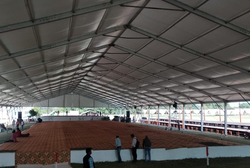 men and women wrestling comptition in gonda.