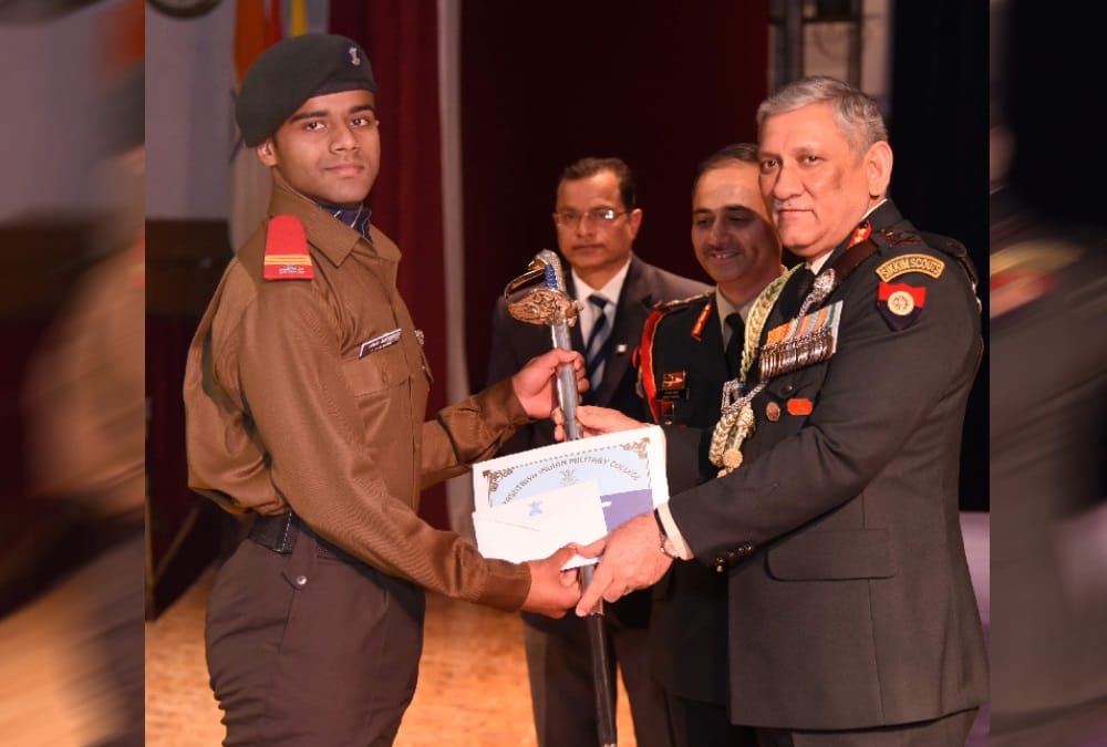 Army Chief Bipin Rawat Give Sword of Honor in  Ima pop 2018 Award ceremony