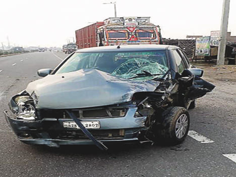 Five injured in road accident in orai