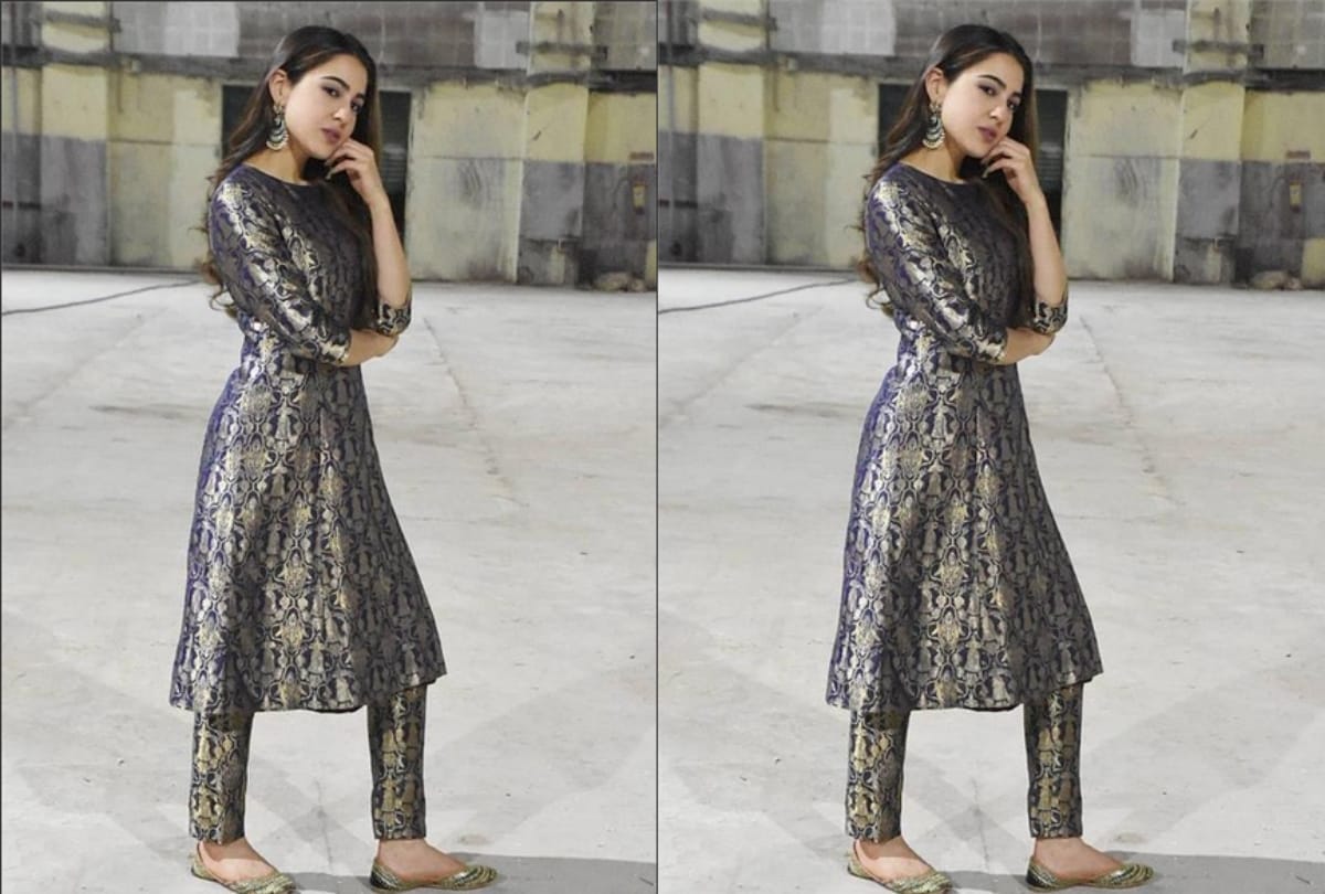 sara ali khan or kareena kapoor who wore this raw mango suit better
