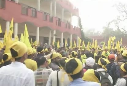 kisan march today all update and development of the day